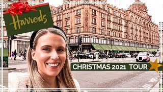 HARRODS AT CHRISTMAS  Food amp Decoration Tour  Vlogmas 2021 Week One [upl. by Roscoe171]