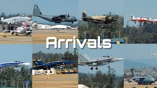 2018 Abbotsford Airshow Arrivals [upl. by Arocahs]