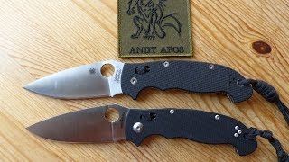 Spyderco Manix 2 XL vs Brother 1601 Klon [upl. by Myrtle891]