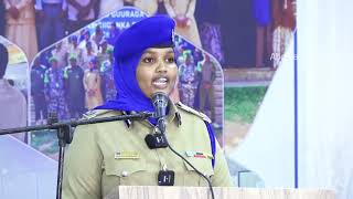 Gabadha Xilka Ugu sareeya ee Dumar ka heysa Booliska Soomaaliya Qaali Ahmed Taliyaha Hogaanka [upl. by Arymas]