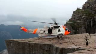 Preikestolen Norway Rescue 072013 [upl. by Ledairam]