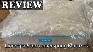 Linenspa 6 Inch Innerspring Mattress  Unboxing amp Review [upl. by Guglielma931]