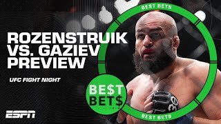 Best Bets for UFC Fight Night Rozenstruik vs Gaziev  Petrino vs Pedro  ESPN MMA [upl. by Amalburga]