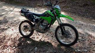 Dual Sport Kawasaki KLX 300 riding at Horse Pasture Road in South Carolina [upl. by Dlorah659]