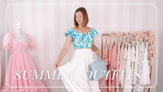 GIRLY OUTFIT IDEAS FOR SUMMER 2022 FASHION FINDS amp WHAT TO WEAR UNDERNEATH MINI DRESSES [upl. by Oiziruam]