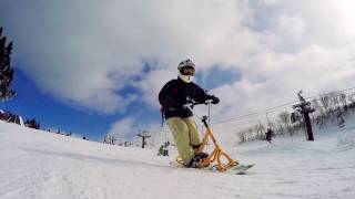 SNOWSCOOTスノースクートGoPro HERO4 BLACK×FeiyuTech FYG4 ） [upl. by Eissel]