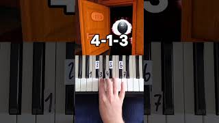 DOORS Theme Piano Tutorial shorts [upl. by Ayamahs300]