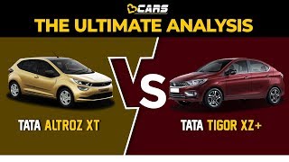 Tata Altroz XT vs 2020 Tigor XZ BS6 Petrol  Specs Features Price Value Comparison in Hindi [upl. by Ivey]