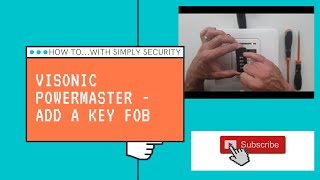 Add a keyfob to a Visonic Powermaster alarm [upl. by Emearg]