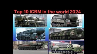 Top 10 ICBM in the world 2024 army airforce missile nuclearwar nuclearforce shortjetworldwar [upl. by Goulet435]