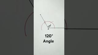 120° Angle Construction with Compass  Geometric Construction with compass [upl. by Dygall774]