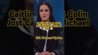 Caitlin Clark Colin Jost call out Michael Che SNL Weekend Update shorts snl weekendupdate [upl. by Nnalyrehc]