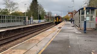 156497 arriving at Uttoxeter railway station [upl. by Suolkcin422]