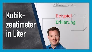 Kubikzentimeter in Liter umrechnen [upl. by Hgielime194]