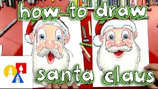 How To Draw Santa Clauss Face [upl. by Alberto]