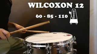 Snare solo 12 Wilcoxon 3 TEMPOS [upl. by Akimot]