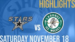 Battlefords North Stars vs La Ronge Ice Wolves Nov 18th [upl. by Eittel]