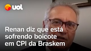 Renan Calheiros acusa Jaques Wagner e Otto Alencar de boicotálo na CPI da Braskem [upl. by Druci]