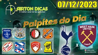 PALPITES DE FUTEBOL HOJE QUINTA FEIRA DIA 07 DE DEZEMBRO 2023  BILHETE PRONTO [upl. by Balbur]