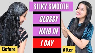 DIY Hair Mask for Silky  Smooth  Glossy Hair in 1 day [upl. by Mialliw]