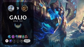 Galio Top vs Renekton  KR Challenger Patch 1313 [upl. by Ilagam]