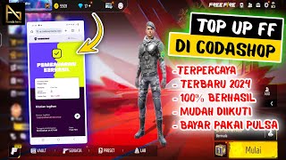 CARA TOP UP FREE FIRE DI CODASHOP PAKAI PULSA 2024  BELI DIAMOND FF [upl. by Felten]