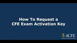 How to Request Your CFE Exam Key [upl. by Rabassa147]