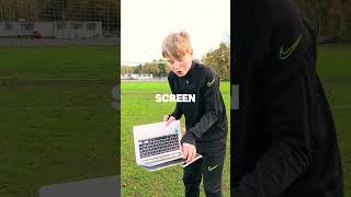 A football killed my mums laptop [upl. by Nemrac]