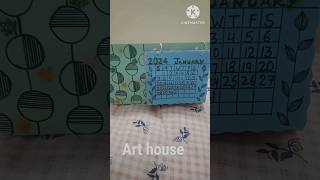 How to make calendar at home ll desk calendar Diy calendar 2024shorts [upl. by Gloriane]