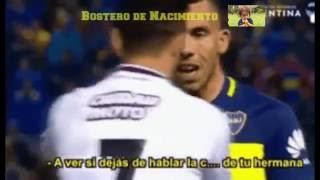 El fuerte cruce entre Tevez y Lautaro Acosta [upl. by Huan]