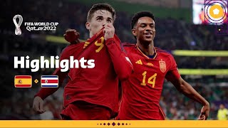 Spain Set a New Record  Spain v Costa Rica highlights  FIFA World Cup Qatar 2022 [upl. by Anavrin]