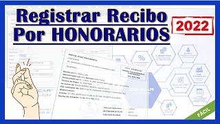 Como registrar un Recibo por Honorarios con Retención en CONCAR [upl. by Eiramyma]