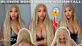 THE BEST TANGLELESS BOHO BRAIDS WIG MUST WATCH BEFORE BUYING  Jaliza Hair [upl. by Esylla]