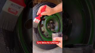 Best Tyre Shiner Ever  Lifetime Shine for Your Car Tyre motorcare tyre [upl. by Imeaj]