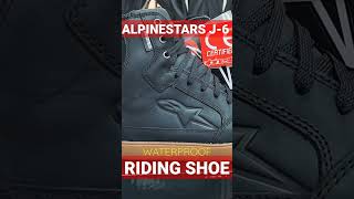 ALPINESTARS J6 WATERPROOF RIDING SHOE short ridingshoes alpinestars waterproof touring [upl. by Worsham]