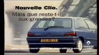 Publicité Renault Clio Si tu nas pas de Clio roule à Vélo 1994 [upl. by Sheba]