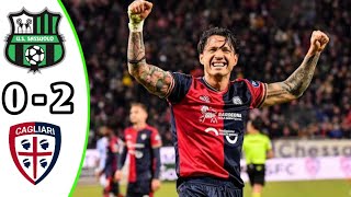 Sassuolo vs Cagliari 02 Highlights  Serie A Italia 2024 Efootball Game Play [upl. by Oidiple530]