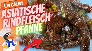 Asiatische Rindfleisch Pfanne [upl. by Lyrret]