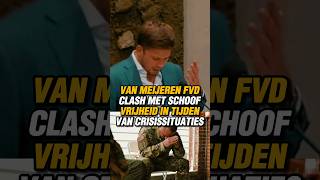 VAN MEIJEREN FVD CLASH MET SCHOOF VRIJHEID IN TIJDEN VAN CRISISSITUATIES vanmeijeren fvd [upl. by Gettings]