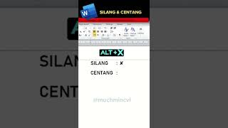 Cara mudah membuat tanda silang dan centang di microsoft Word microsoftoffice microsoft [upl. by Rotciv]