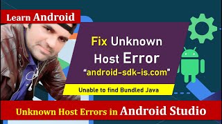 Unknown host android sdk is com  You may need to adjust the proxy settings in Gradle  Android [upl. by Enner]