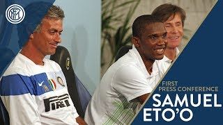 Samuel Eto’o joins Inter  The press conference from his presentation [upl. by Eninaej476]