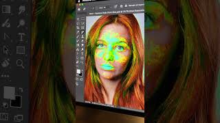 Remove Red Patches from Skin in Photoshop Shorts [upl. by Maude]