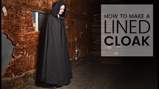 How to Make a Hooded Cloak with a Lining [upl. by Milah871]