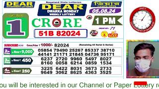 LOTTERY LIVE DEAR NAGALAND STATE LOTTERY SAMBAD DRAW RESULT 05082024 NAGALAND LOTTERY LIVE [upl. by Osrick]