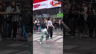 1MILLION DANCE Yoojung Lee x Tina Boo practicing in NY Times Square 뉴욕 타임스퀘어 20230719 [upl. by Capps]