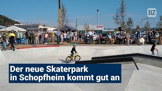 Der neue Skaterpark in Schopfheim kommt gut an [upl. by Alieka]