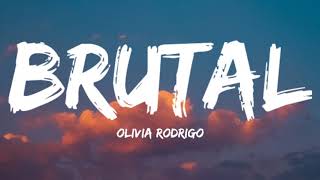 Olivia RodrigoBrutal Lyrics Video [upl. by Lamej389]