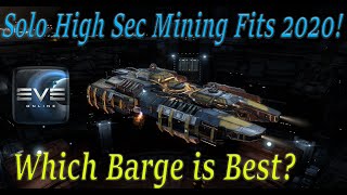 Solo High Sec Mining Fit Venture amp Mining Barges  Covetor Retriever Procurer  Updated fits 2021 [upl. by Merkley]