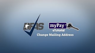 DFAS myPay How to Change Your Mailing Correspondence Address [upl. by Ano]